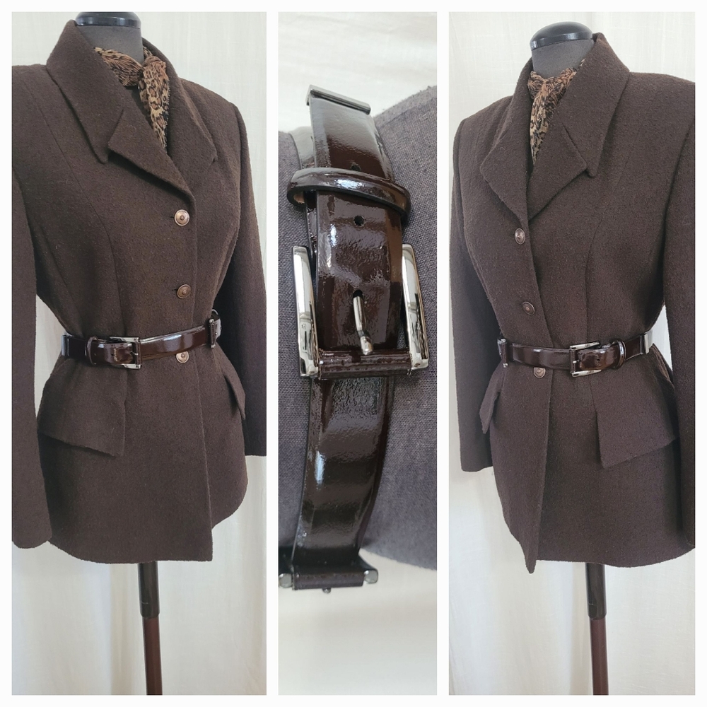 BELT / Brown Patent Leather